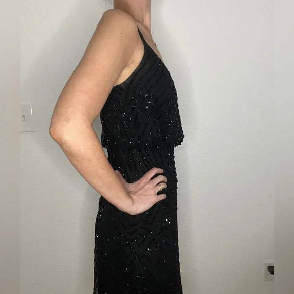 Adrianna Papell Black Sequin Dress - Picture 4 of 5